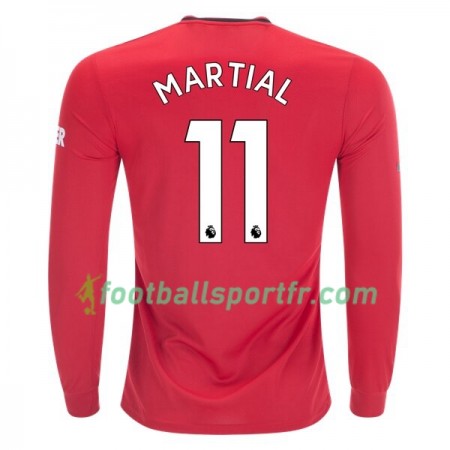 Tenue Manchester United Anthony Martial 11 Domicile 2019-2020 Maillot de Foot ML